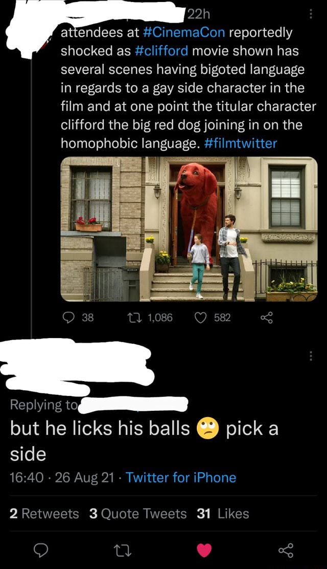 Attendees at CinemaCon reportedly shocked as clifford movie shown has