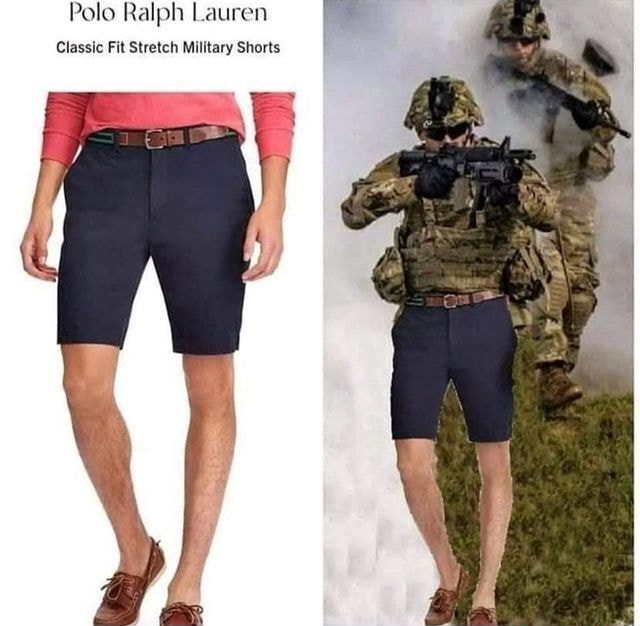 polo ralph lauren stretch military shorts