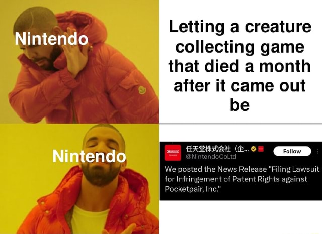 Nintendo Nintendo Letting a creature collecting game that died a month ...