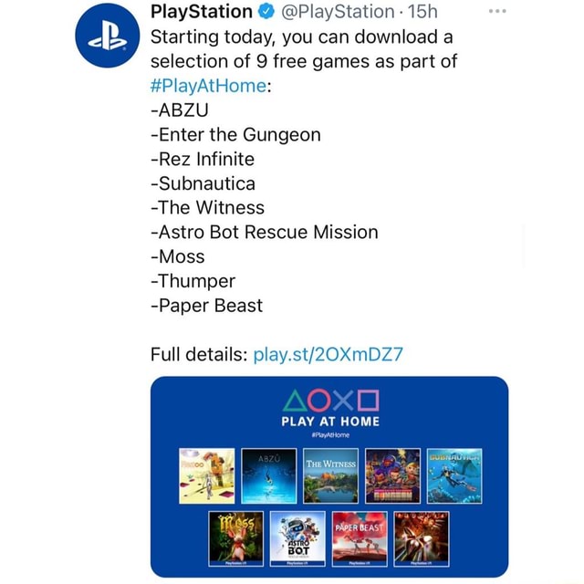 PlayStation @ @PlayStation - Starting today, you can download a