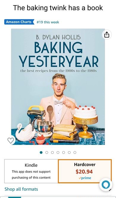 The Baking Twink Has A Book This Week B. DYLAN HOLLIS BAKING YESTERYEAR ...