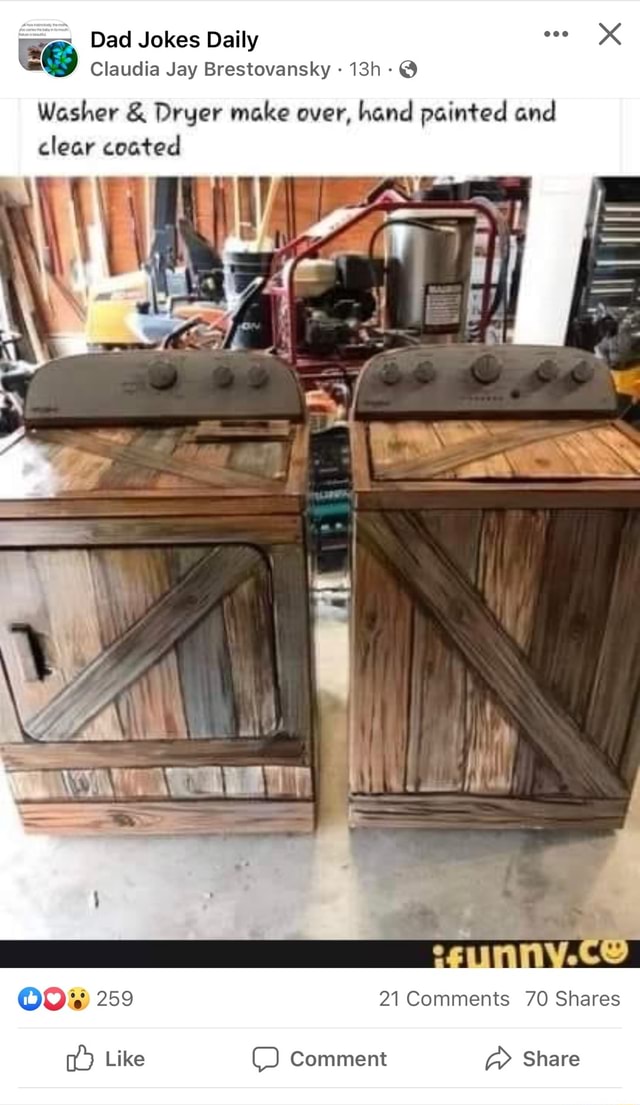 Dad Jokes Daily Claudia Jay Brestovansky Washer & Dryer make over