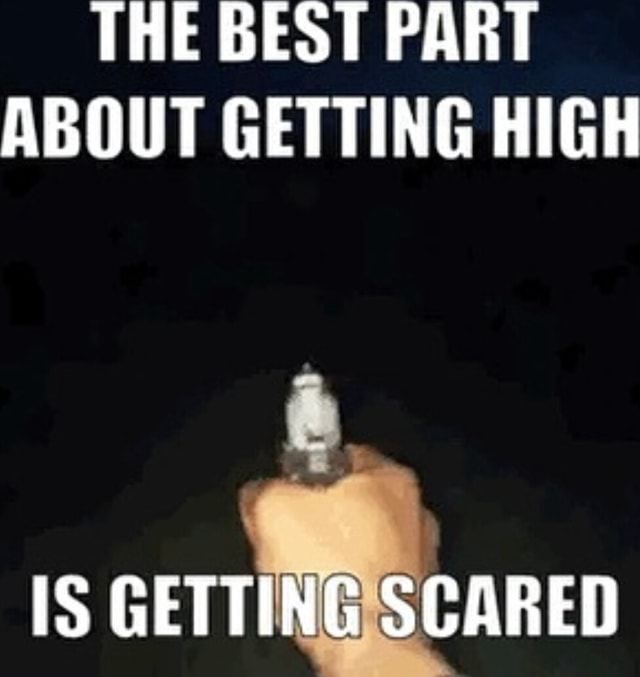 ABOUT GETTING HIGH IS GETTING SCARED - iFunny