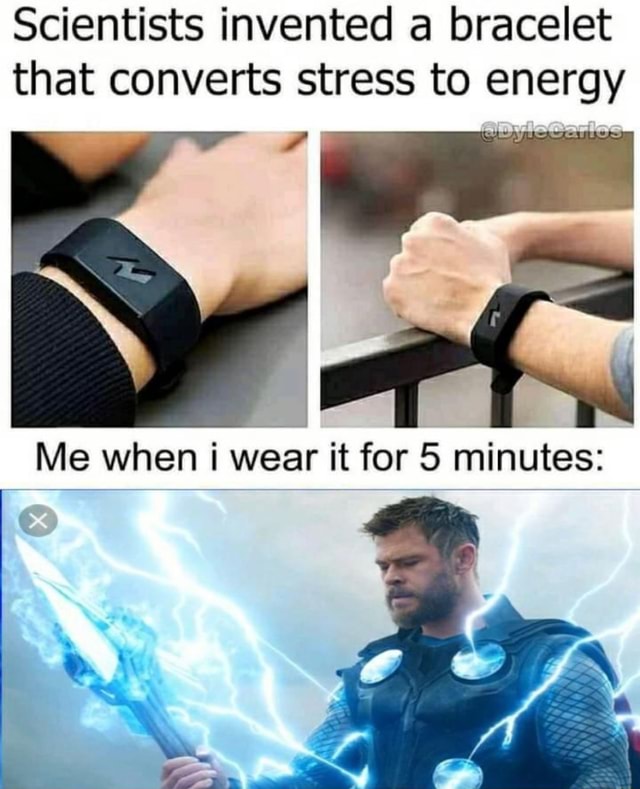 Scientists invented a bracelet that converts stress to energy Me when