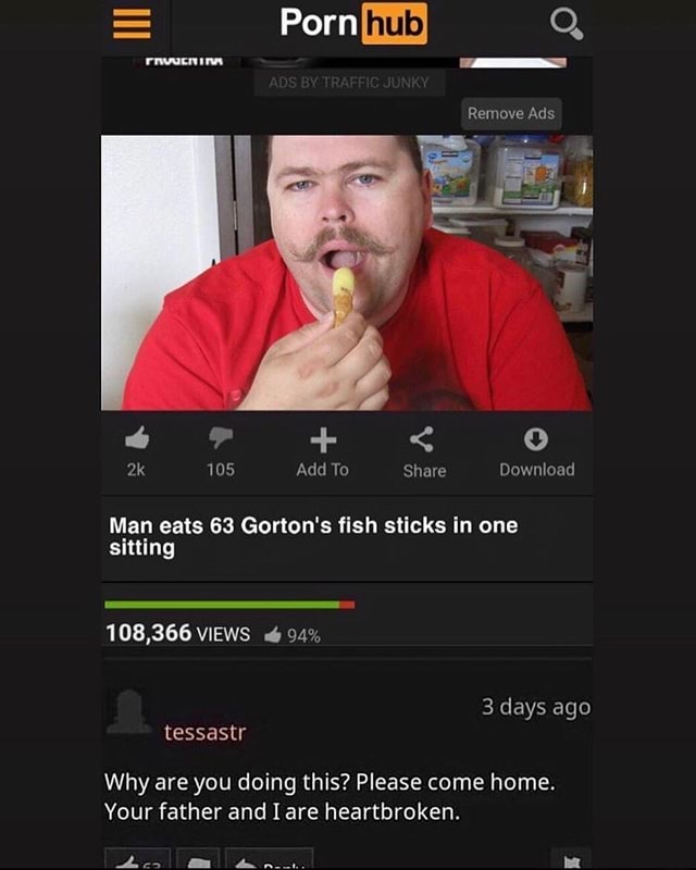 Man eats 63 Gorton's fish sticks in one sitting iFunny