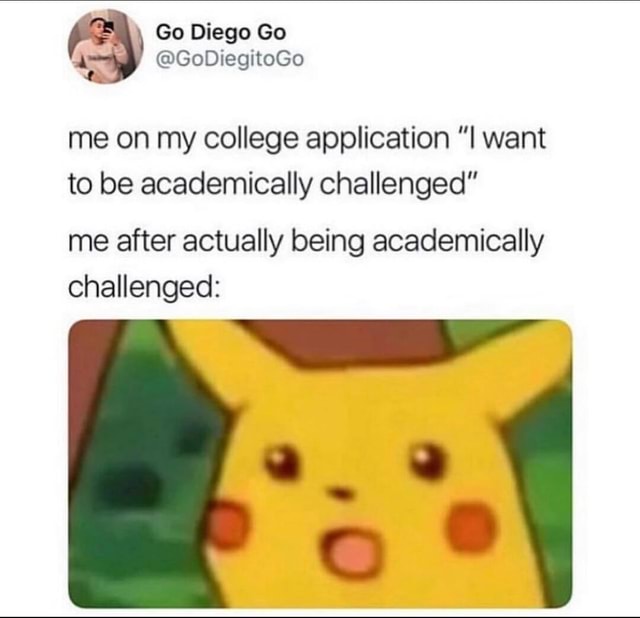 Go Diego Go me on my college application want to be academically ...