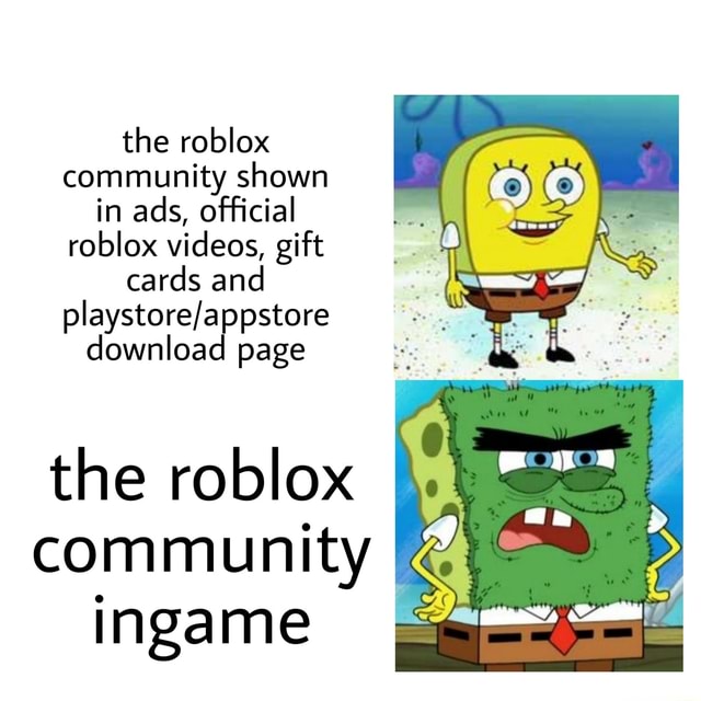 The roblox community shown in ads, official roblox videos, gift cards ...