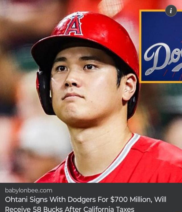 Ohtani Signs With Dodgers For $700 Million, Will Receive 58 Bucks