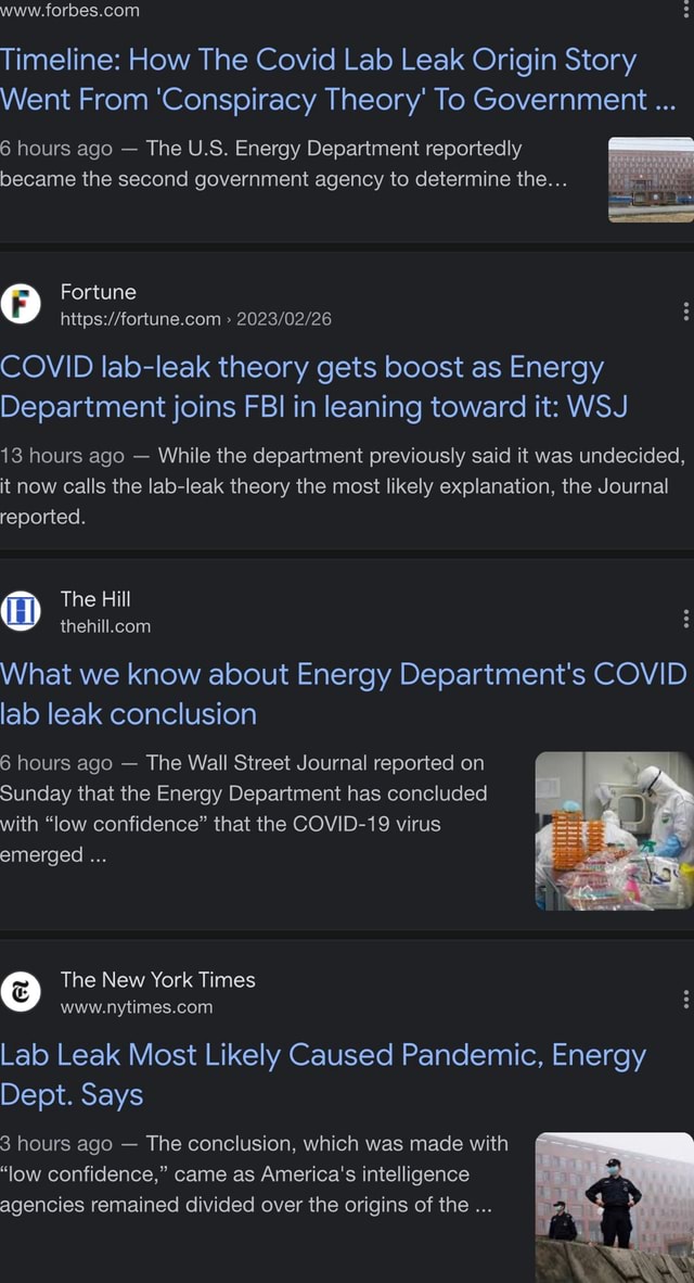 Timeline How The Covid Lab Leak Origin Story Went From 'Conspiracy