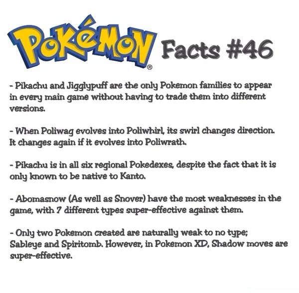 Pikachu And Jigglypuff Are The Only Pokemon Families To Appear In Every Main Game Without Having 