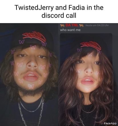 TwistedJerry and Fadia in the discord call - iFunny