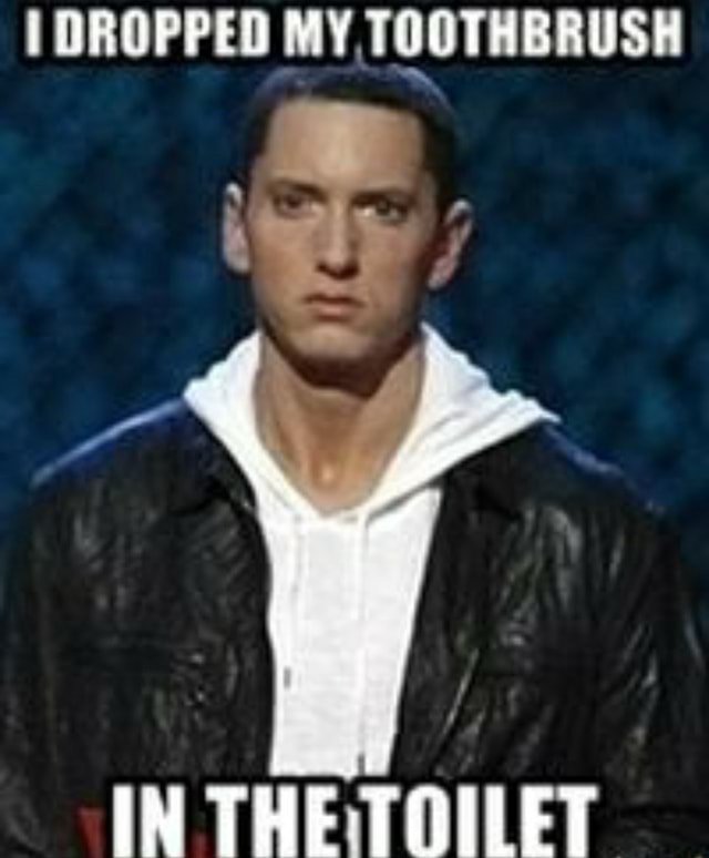 DROPPED MY TOOTHBRUSH IN THE TOILET )