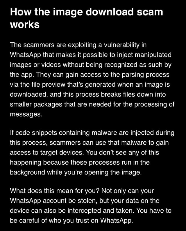 Donloads Scam How the image download scam works The scammers are exploiting a ...