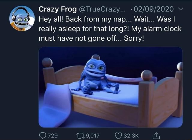 Crazy Frog returns, like it or not: 'There will always be a place