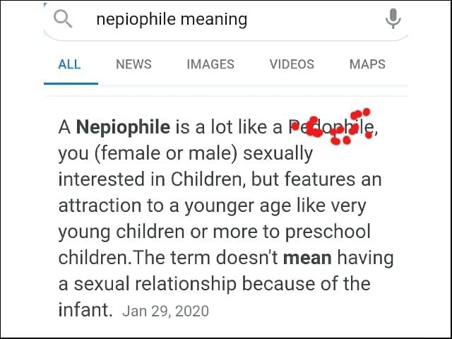 Nepiophile Definition