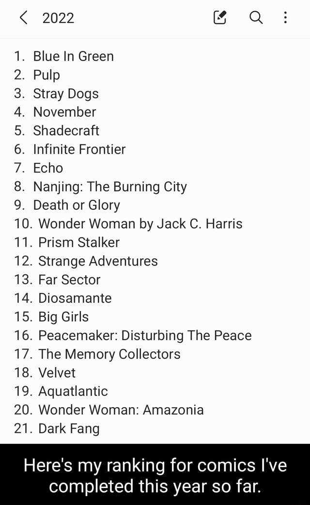 2022 Q Blue In Green Pulp Stray Dogs November Shadecraft Infinite ...