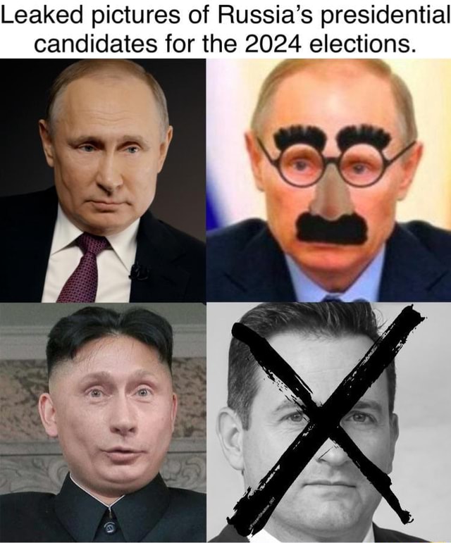 Leaked pictures of Russia's presidential candidates for the 2024