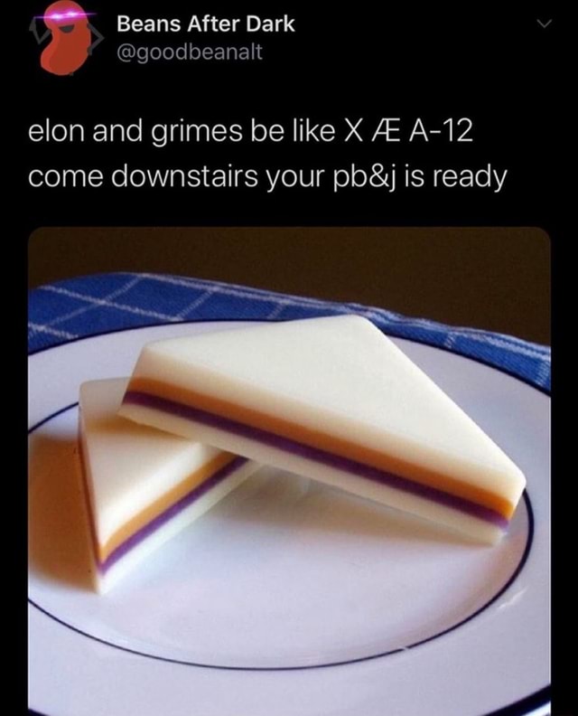 Elon And Grimes Be Like X Ae A 12 Come Downstairs Your Pb J Is Ready Ifunny