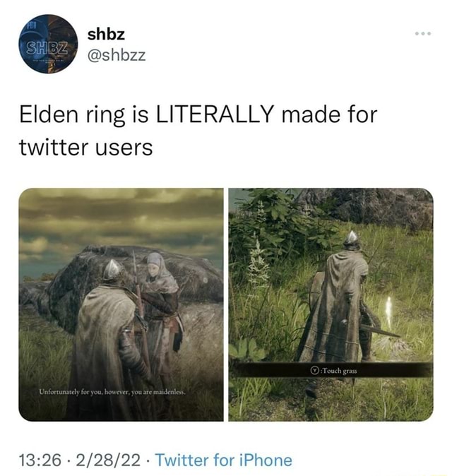 Elden ring is LITERALLY made for twitter users Twitter for iPhone - seo ...