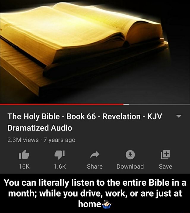The Holy Bible Book 66 Revelation -KJV ¥ Dramatized Audio 7 years ago ...