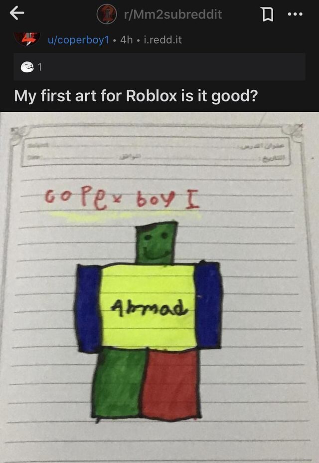 If I Redd It My First Art For Roblox Is It Good Or - spongebob backwards roblox