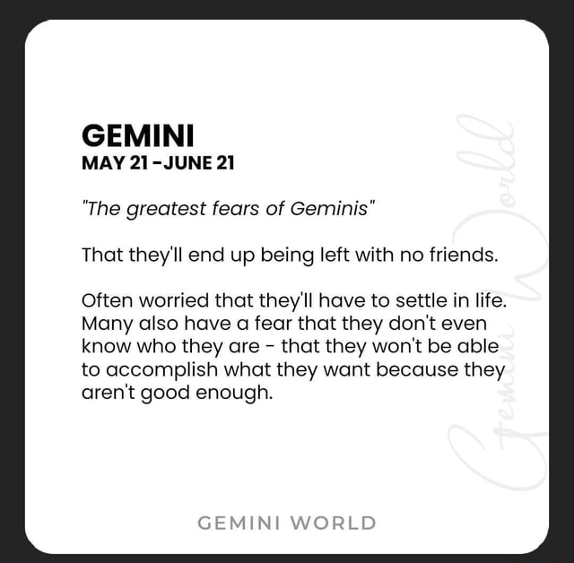 GEMINI MAY -JUNE 21 