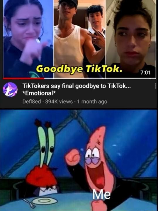 All TikTokers Say Final Goodbye To TikTok... *Emotional* Defl8ed - 394K ...