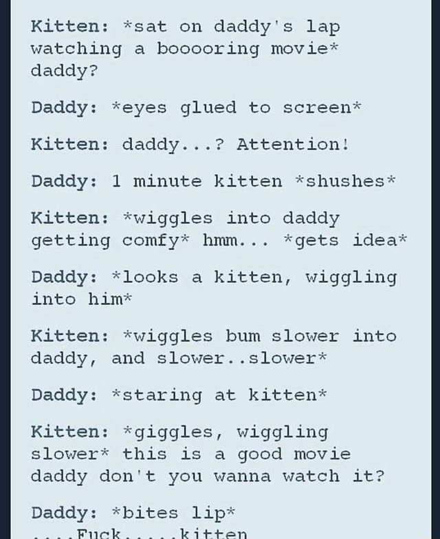 Kitten and daddy