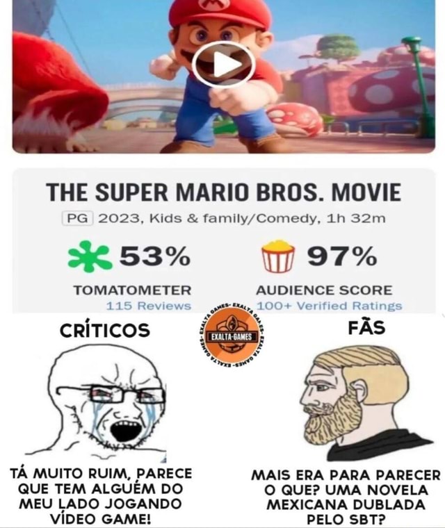 THE SUPER MARIO BROS. MOVIE PG 2023, Kids & 53% 97% TOMATOMETER ...