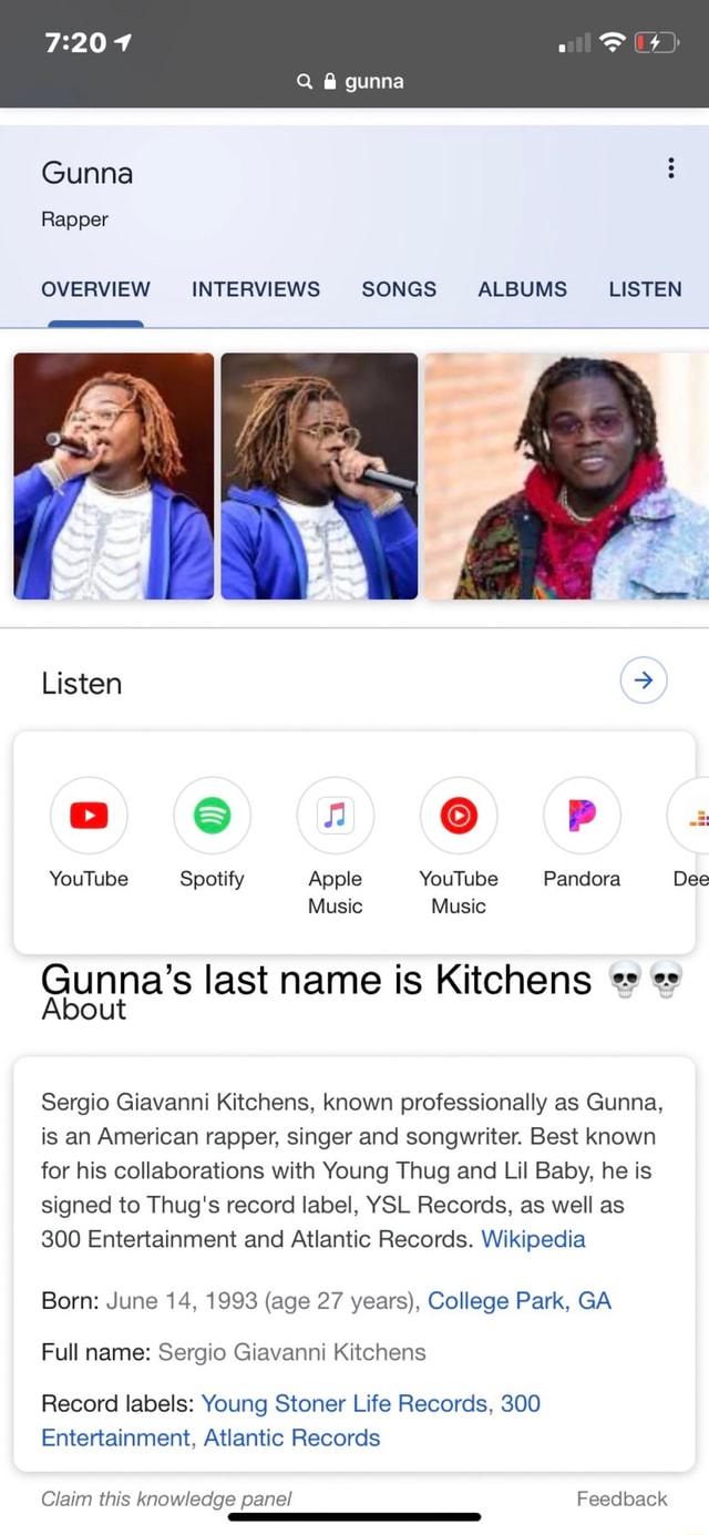 Gunna Rapper gunna OVERVIEW INTERVIEWS SONGS ALBUMS