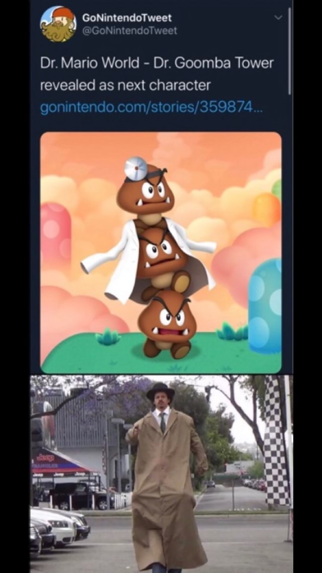 Dr Mario World Dr Goomba Tower Revealed As Next Character 9969
