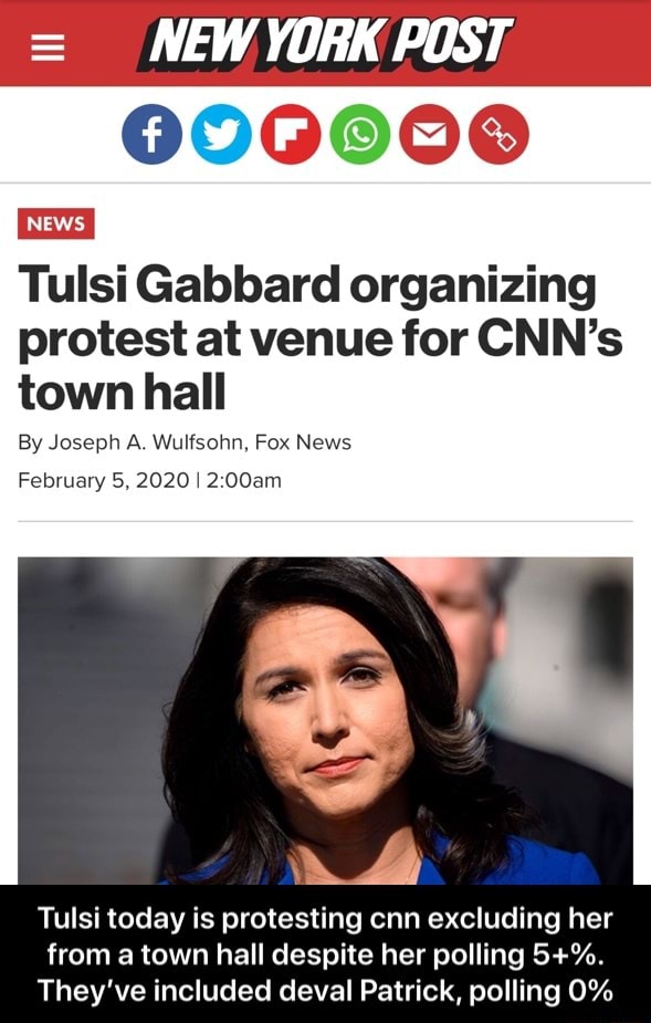 00000900 Tulsi Gabbard Organizing Protest At Venue For Cnns Town Hall By Joseph A Wulfsohn 9546