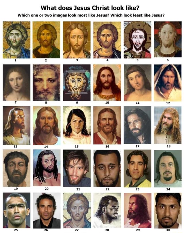 What does Jesus Christ look like? Which one or two images look most ...