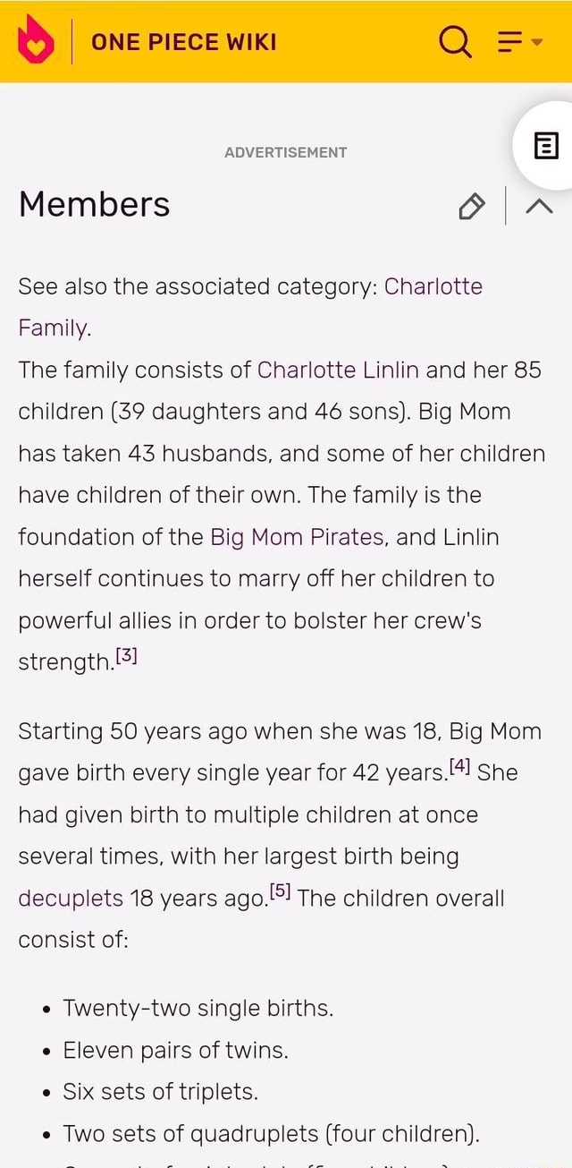 Charlotte Family, One Piece Wiki