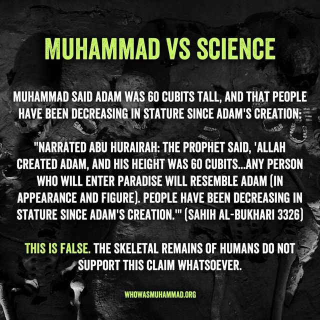 muhammad-vs-science-muhammad-said-adam-was-60-cubits-tall-and-that