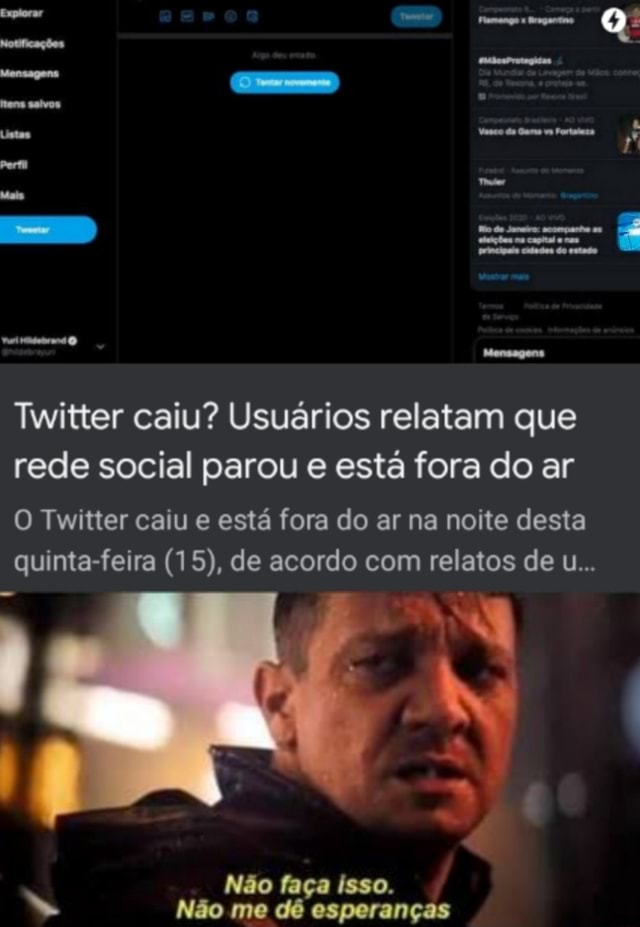 Twitter caiu? Usuários relatam que rede social parou e está fora do ar