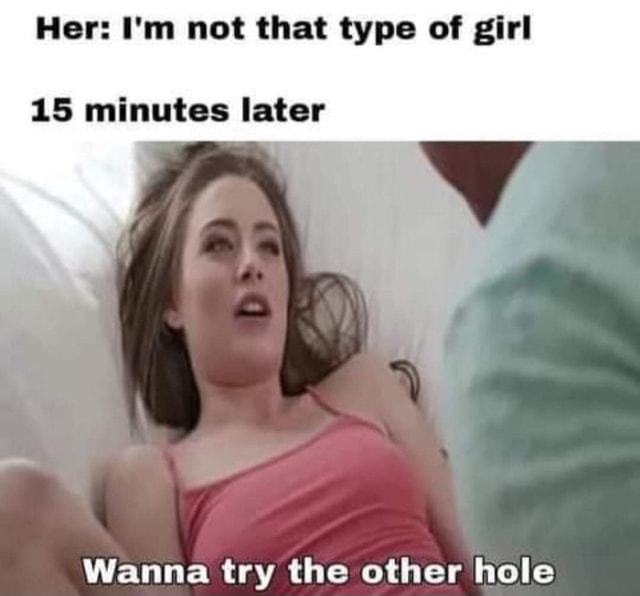 Wanna Try The Other Hole Meme
