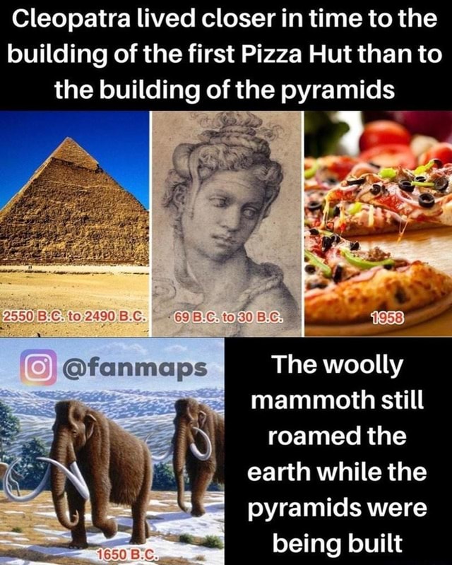 History memes dumpload vol. 2 Cleopatra lived closer in time to the