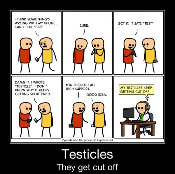 Testicles They get cut off Testicles They get cut off )