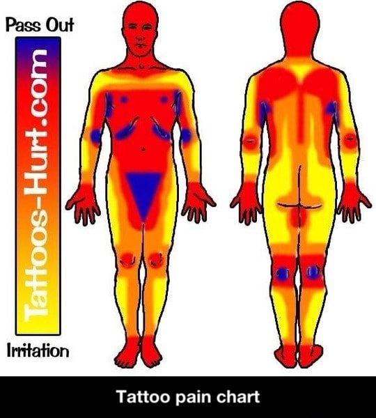 Tattoo pain chart - Tattoo pain chart - )