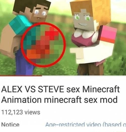 Alex Vs Steve Sex Minecraft Animation Minecraft Sex Mod 112 123 Views