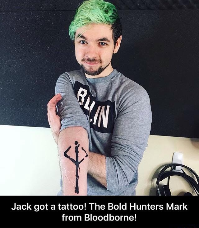 Jack Got A Tattoo The Bold Hunters Mark From Bloodborne Jack Got A Tattoo The Bold Hunters Mark From Bloodborne