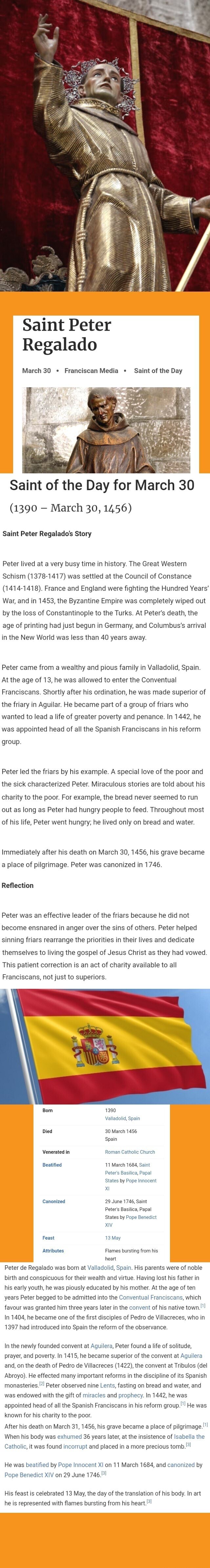 Franciscan Media Saint Of The Day Calendar 