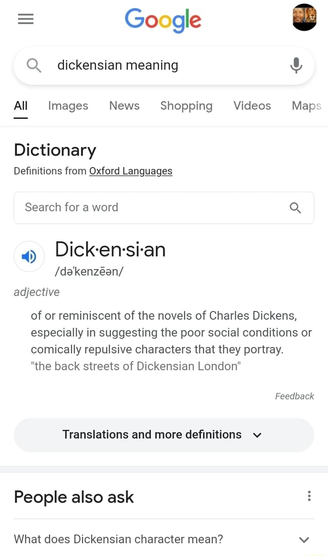 google-q-dickensian-meaning-all-images-news-shopping-videos-maps