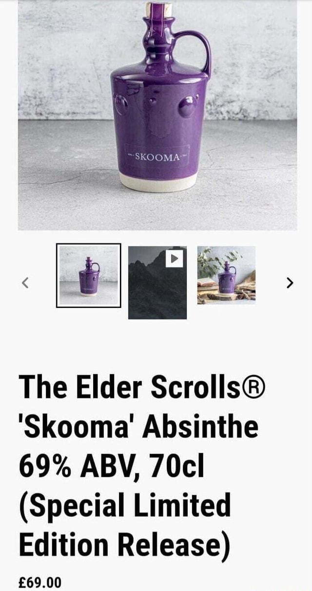 The Elder Skooma Absinthe 69 Abv 70cl Special Limited Edition