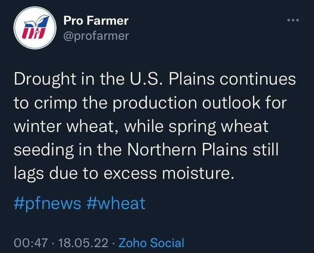 Pro Farmer Drought in the U.S. Plains continues to crimp the production ...