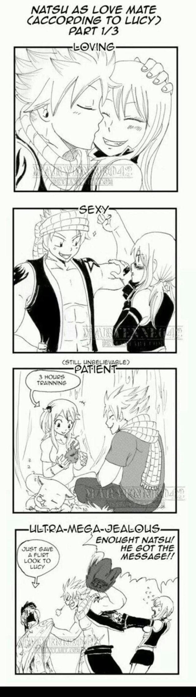 Natsu As Love Mate Accopdino To Lucy Papt 1 3 Ifunny