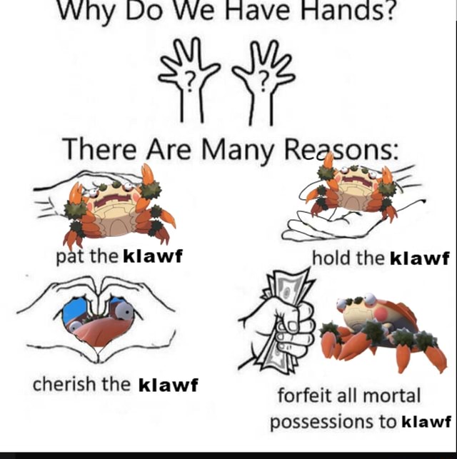 Why Do We Have hanas: There Are Many Reasons: pat the klawf hold the ...