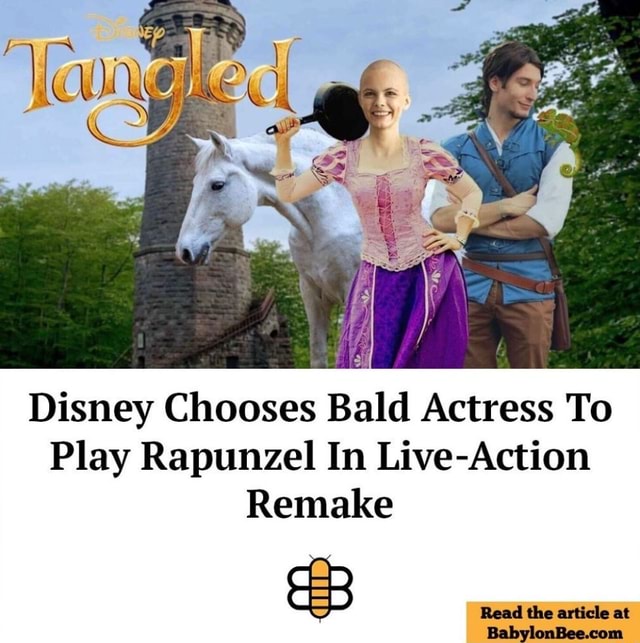 Disney Chooses Bald Actress To Play Rapunzel In Live-Action Remake Read ...