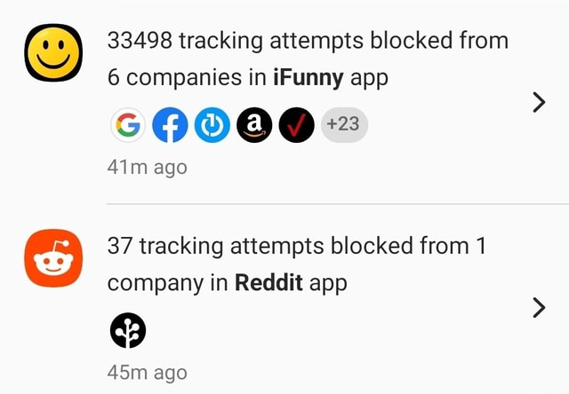 33498 tracking attempts blocked from 6 companies in iFunny app ago 37 ...